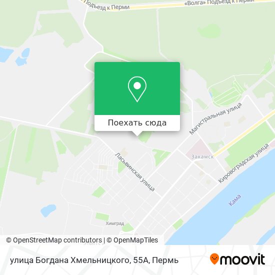 Карта улица Богдана Хмельницкого, 55А