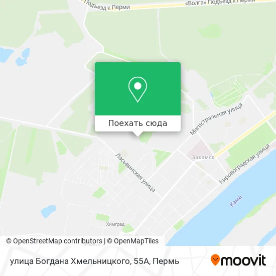 Карта улица Богдана Хмельницкого, 55А