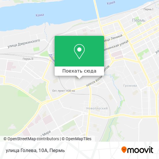 Карта улица Голева, 10А