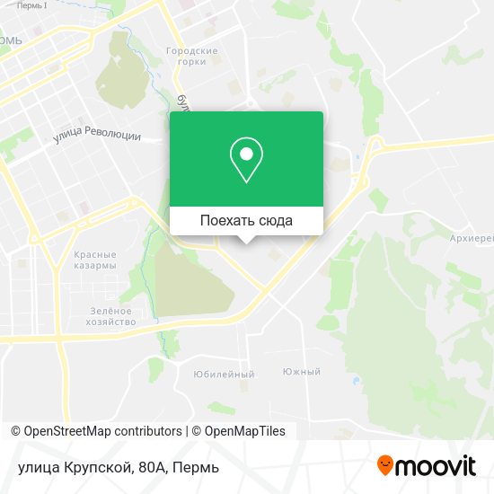 Карта улица Крупской, 80А