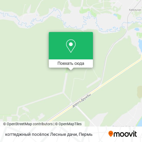 Карта коттеджный посёлок Лесные дачи