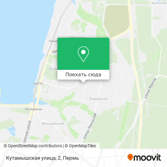 Карта Кутамышская улица, 2