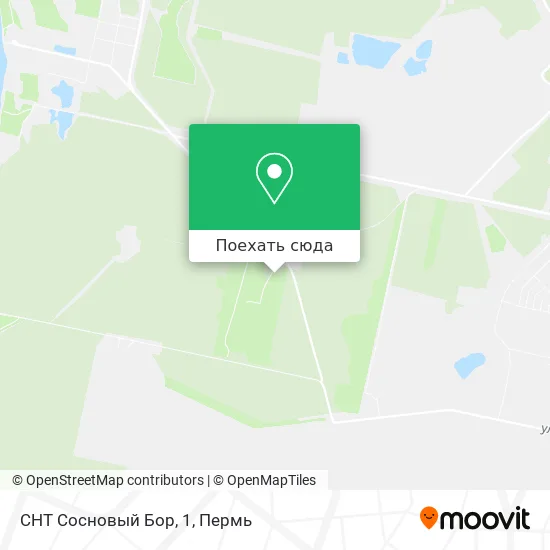 Карта СНТ Сосновый Бор, 1