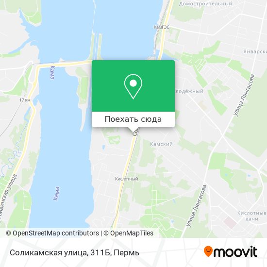 Карта Соликамская улица, 311Б