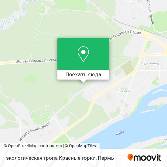Карта экологическая тропа Красные горки