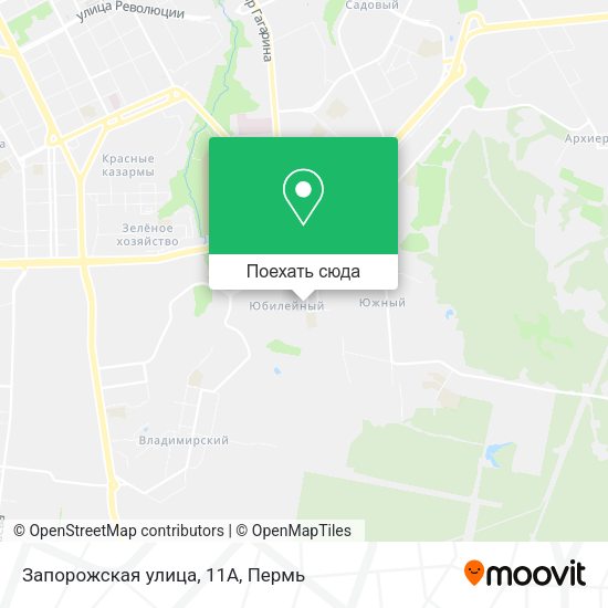 Карта Запорожская улица, 11А