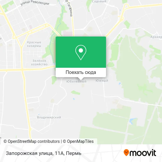 Карта Запорожская улица, 11А