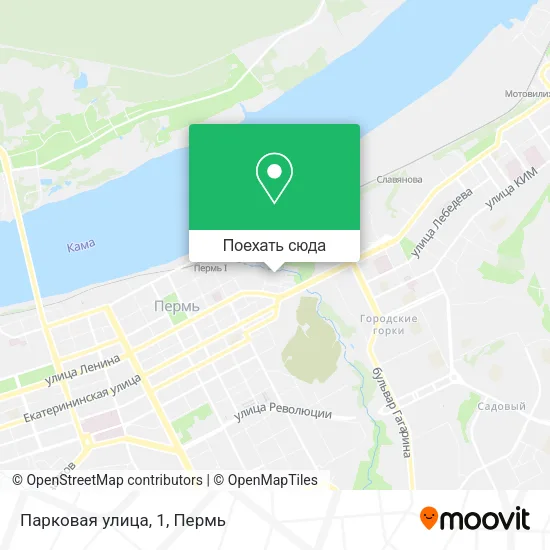 Карта Парковая улица, 1