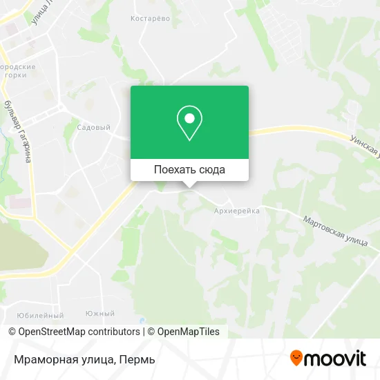 Карта Мраморная улица