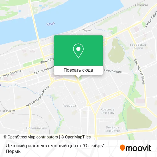 Карта Детский развлекательный центр "Октябрь"