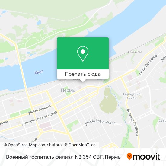 Карта Военный госпиталь филиал N2 354 ОВГ