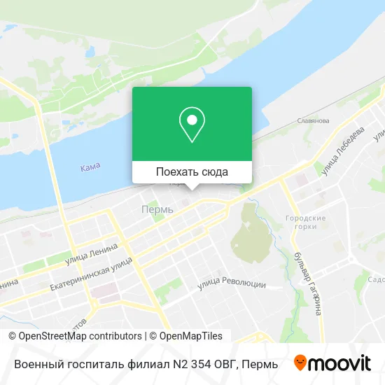 Карта Военный госпиталь филиал N2 354 ОВГ
