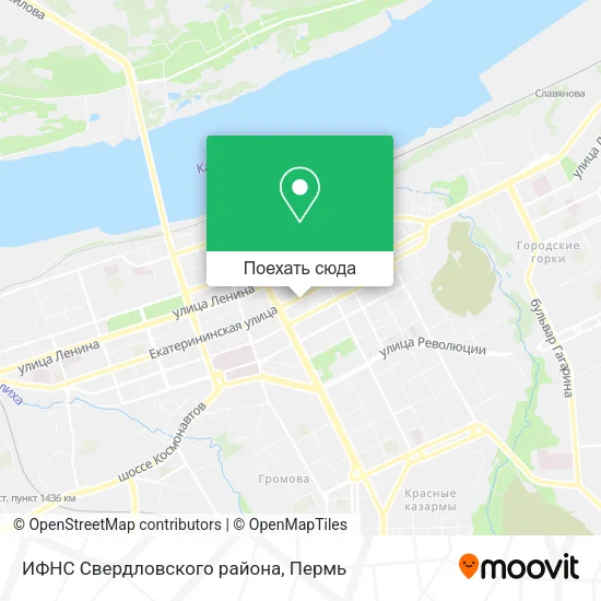 Карта ИФНС Свердловского района