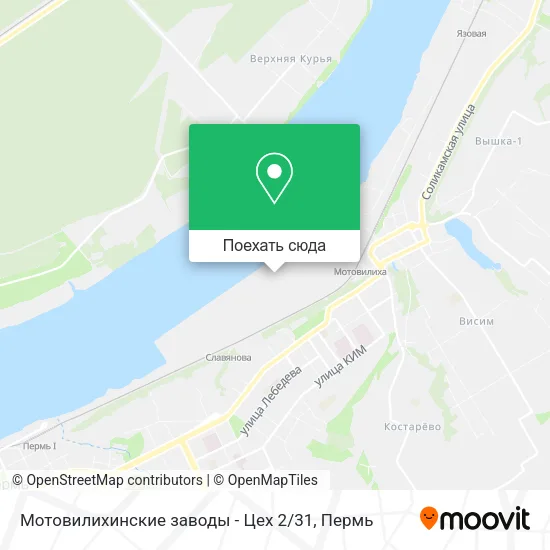 Карта Мотовилихинские заводы - Цех 2 / 31