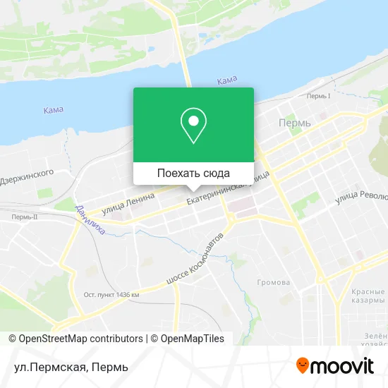 Карта ул.Пермская