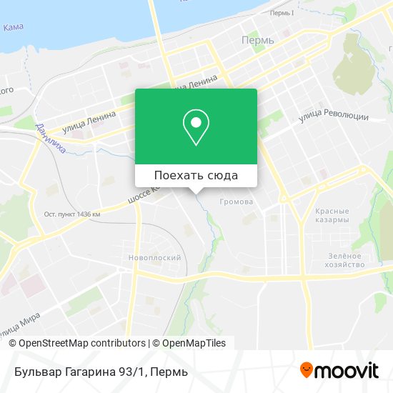 Карта Бульвар Гагарина 93/1