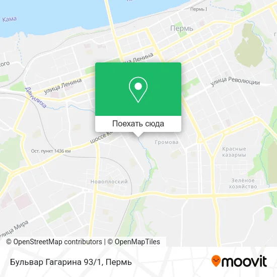 Карта Бульвар Гагарина 93/1