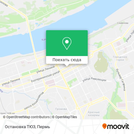 Карта Остановка ТЮЗ