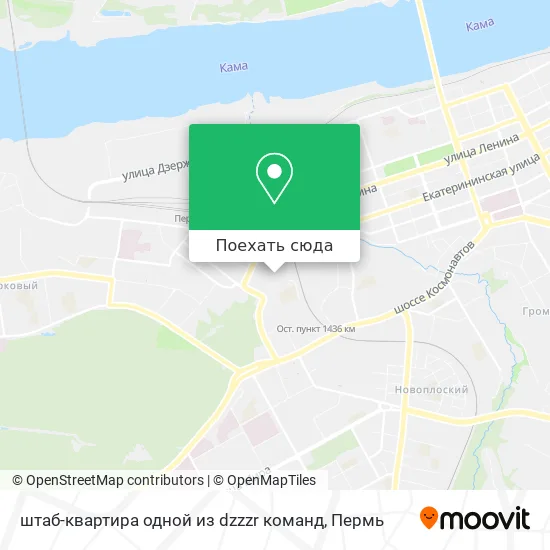 Карта штаб-квартира одной из dzzzr команд