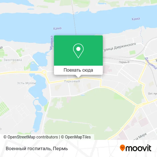 Карта Военный госпиталь