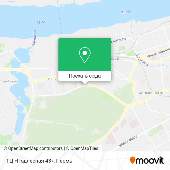 Карта ТЦ «Подлесная 43»