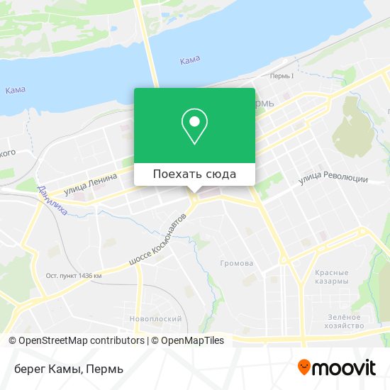 Карта берег Камы
