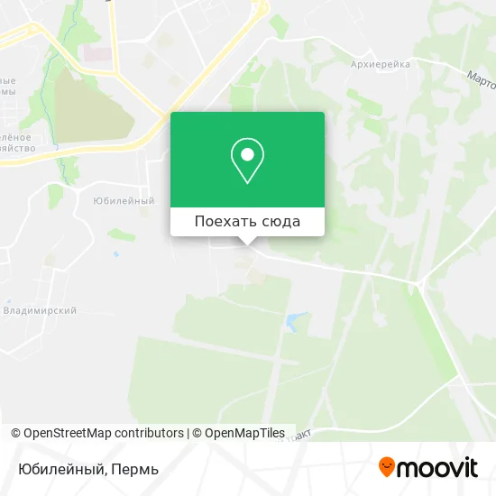 Карта Юбилейный