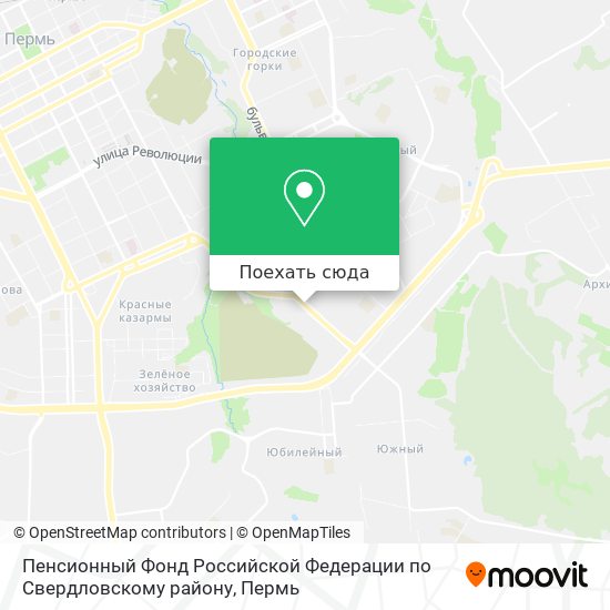 Карта Пенсионный Фонд Российской Федерации по Свердловскому району