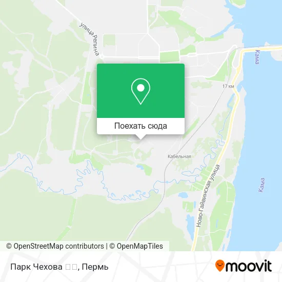 Карта Парк Чехова 🌲🌳