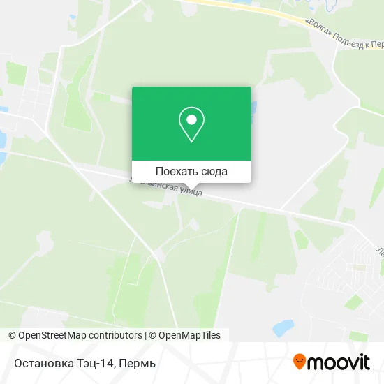 Карта Остановка Тэц-14