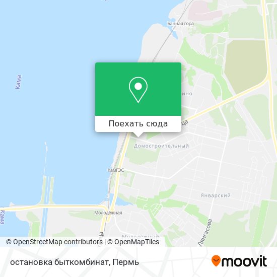 Карта остановка быткомбинат