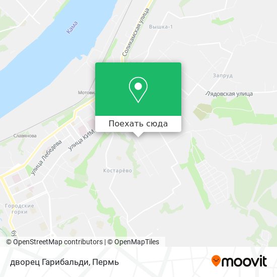 Карта дворец Гарибальди