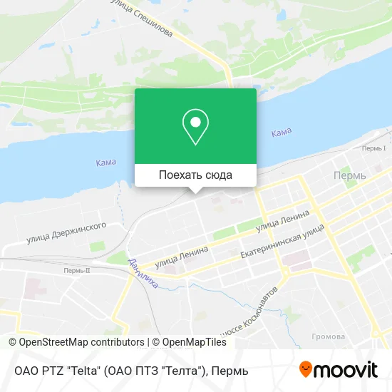 Карта OAO PTZ "Telta" (ОАО ПТЗ "Телта")