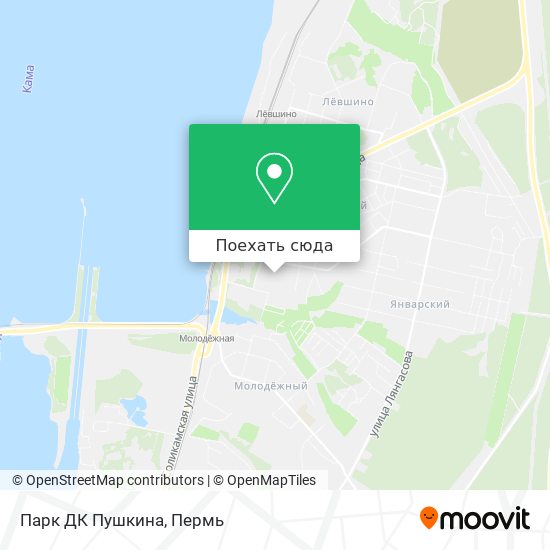 Карта Парк ДК Пушкина