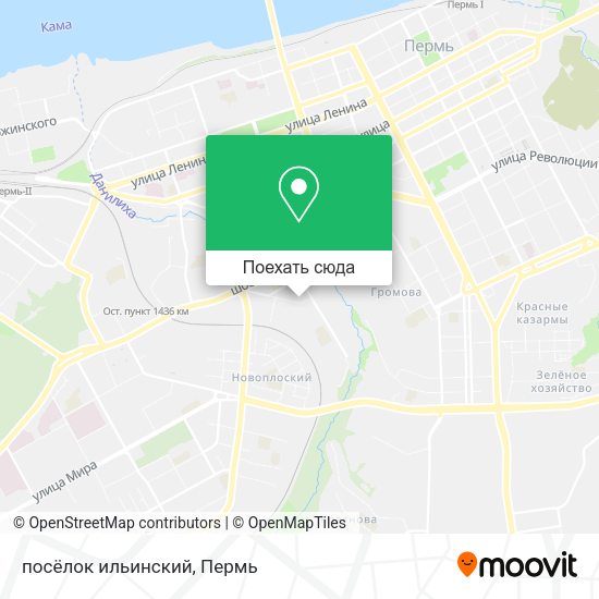 Карта посёлок ильинский