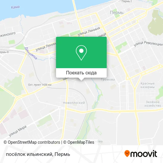 Карта посёлок ильинский