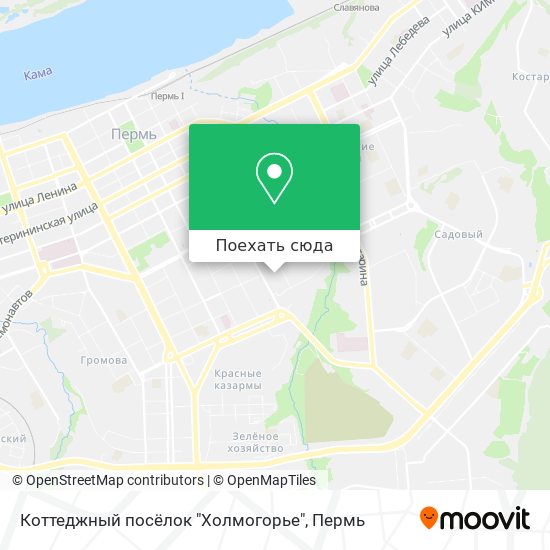 Карта Коттеджный посёлок "Холмогорье"