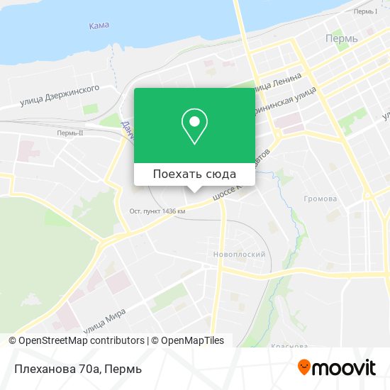 Карта Плеханова 70а