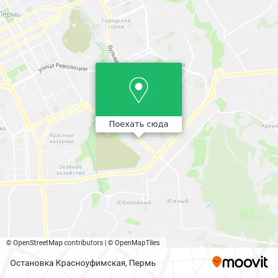 Карта Остановка Красноуфимская