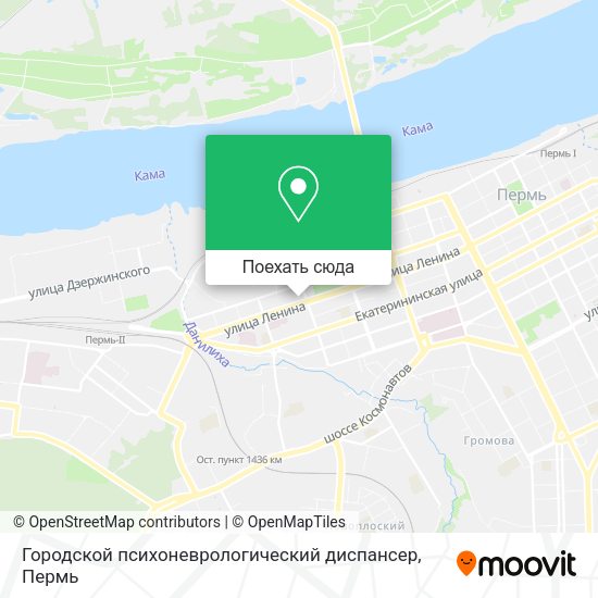 Карта Городской психоневрологический диспансер
