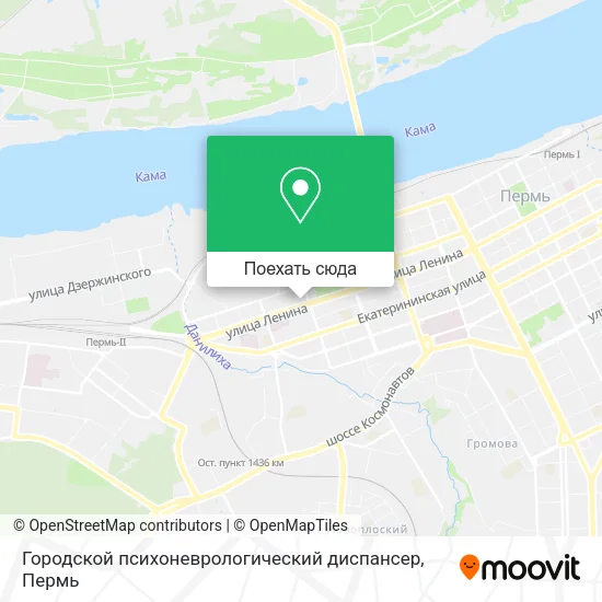 Карта Городской психоневрологический диспансер