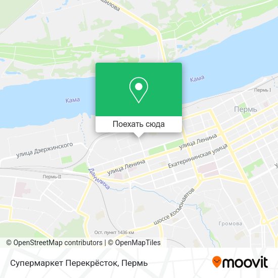 Карта Супермаркет Перекрёсток