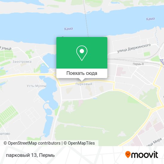 Карта парковый 13