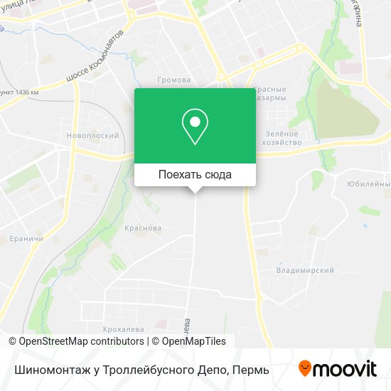 Карта Шиномонтаж у Троллейбусного Депо