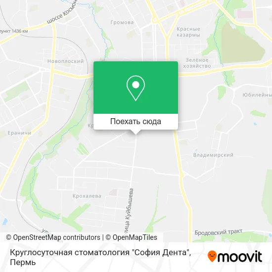 Карта Круглосуточная стоматология "София Дента"