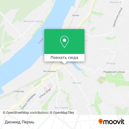 Карта Диомид