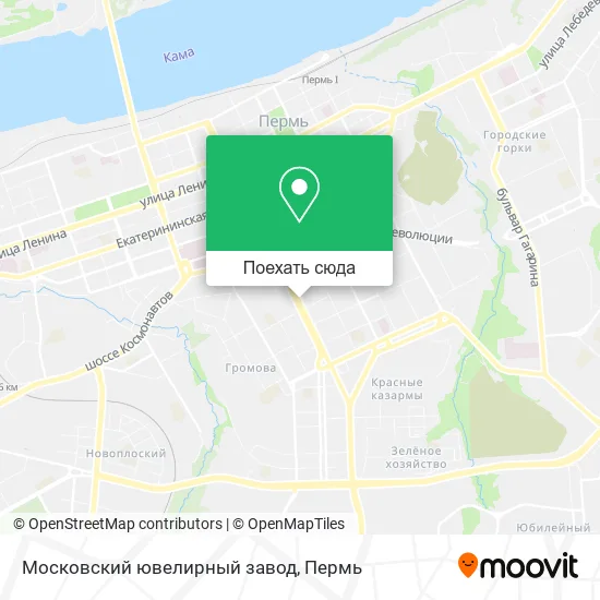 Карта Московский ювелирный завод