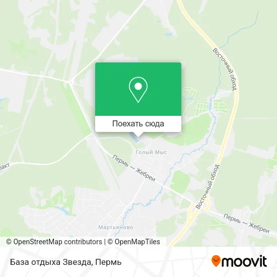 Карта База отдыха Звезда