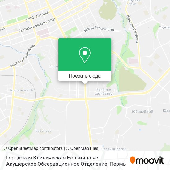 Карта Городская Клиническая Больница #7 Акушерское Обсервационное Отделение