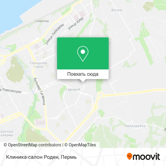 Карта Клиника-салон Роден